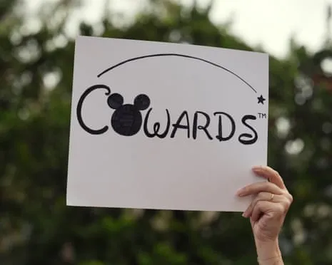 Numerous Protest Near Mickey Mouse Company Headquarters Regarding ‘Anti-Free Speech’ Jimmy Kimmel Suspension